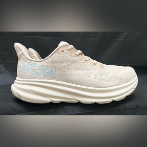 Hoka Women's Athletic Shoes in Cream and White